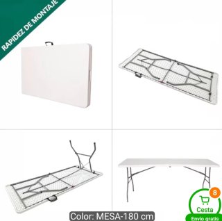 Mesa plegable 1.8m