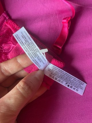 Sujetador push up fucsia encaje