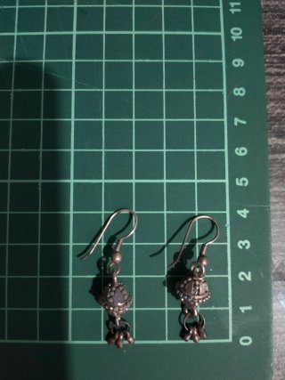 Pendientes Plata Estilo Hindú