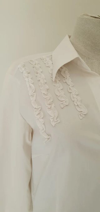 Camicia Zara Bianca Manica 3/4 Tg L
