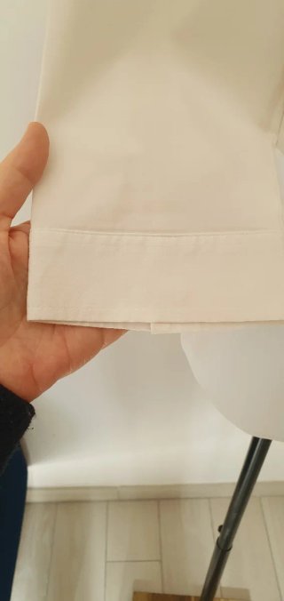 Camicia Zara Bianca Manica 3/4 Tg L