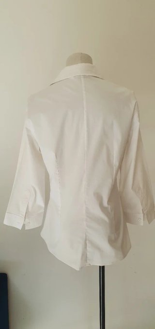 Camicia Zara Bianca Manica 3/4 Tg L