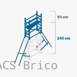 Andamio Modular Aluminio - 4,45 Metros - Pack A+B