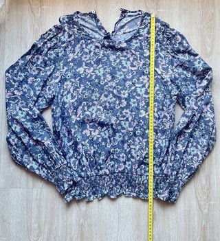 Blusa floral manga larga mujer