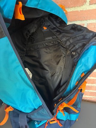 Mochila Trekking Forclaz Teen 40L Azul Naranja
