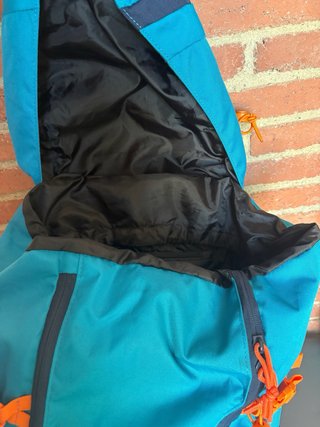 Mochila Trekking Forclaz Teen 40L Azul Naranja