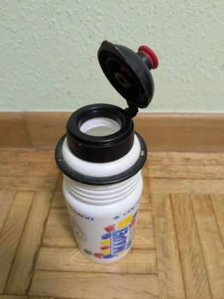 Bidón bote antiguo de ciclismo del equipo Mapei