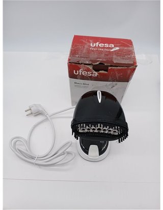 Ufesa Black Mist Plancha Vertical de Vapor Plegable - Viaje - 1470W - Elimina Arrugas - Olores y Desinfecta - Con Cepillo para Tejido
