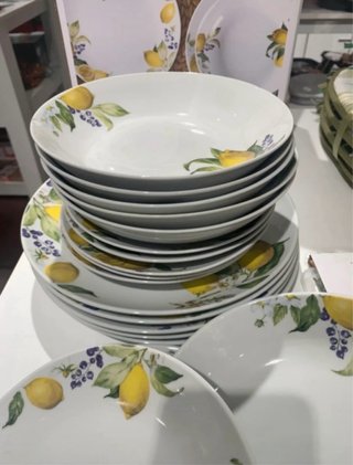 Servizio Piatti 18 Pezzi Limoni