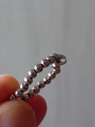 Braccialetto elasticizzato in argento con cuore
