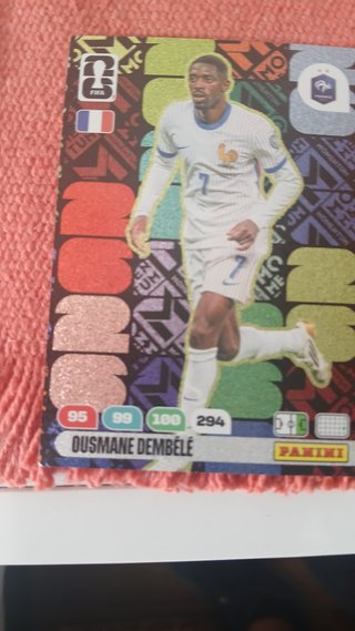 Tarjeta Ousmane Dembélé Panini FIFA