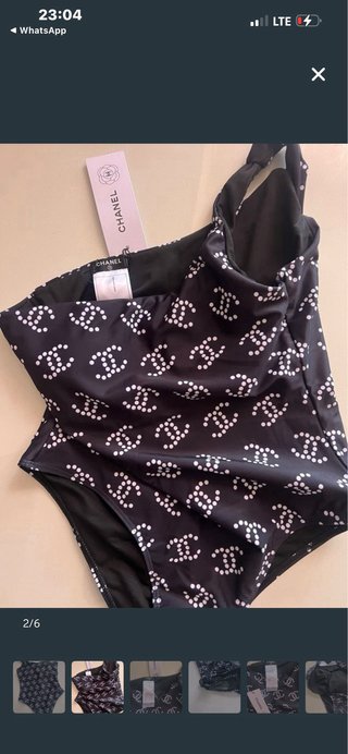 Bañador negro chanel