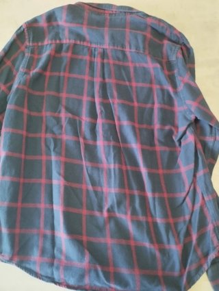 Camicia OVS Uomo Invernale Tartan Blu/Rosso Taglia