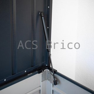 Baúl Arcón Metálico Antracita - 187x78x72 cm - Trimetals