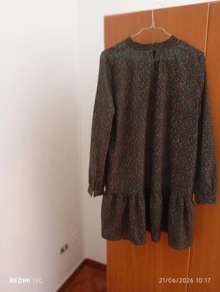 Vestito fantasia verde e rosso