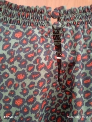 Vestito fantasia verde e rosso