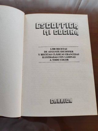 Libro Escoffier Mi cocina