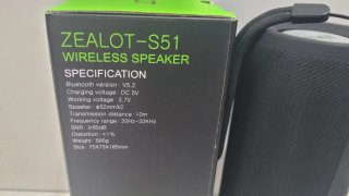 Altavoz Inalambrico Portátil ZEALOT S51