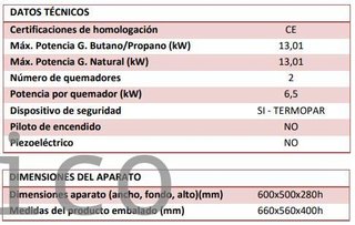 Barbacoa Gas Serie 500 - B600