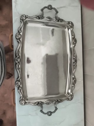 Bandejas de Alpaca Plateadas