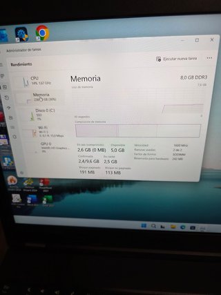 Ordenador portátil Lenovo I5 SEXTA GENERACIÓN 8RAM