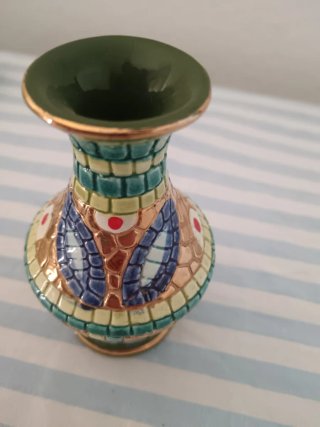 Vaso Ceramica Ravenna Stile Mosaico
