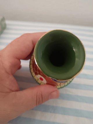 Vaso Ceramica Ravenna Stile Mosaico
