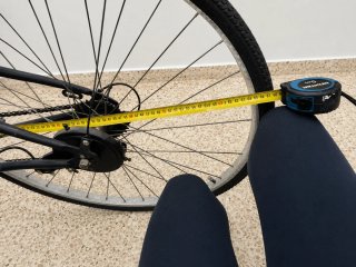 Bicicleta Decathlon Nera con Cestino
