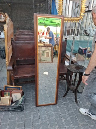 Espejo antiguo madera y cristal