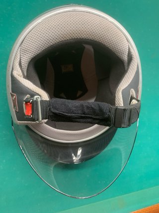 Casco Moto Shark Plata