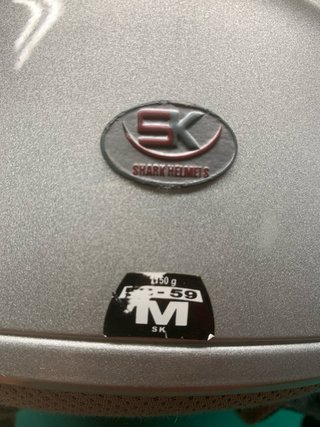 Casco Moto Shark Plata