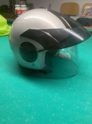 Casco Moto Shark Plata