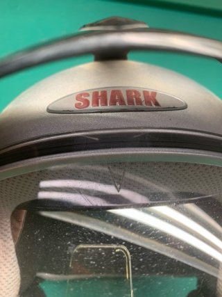 Casco Moto Shark Plata