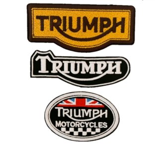 3 Toppe Triumph Motorcycles patch parche moto