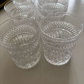6 Vasos Cristal Tallado