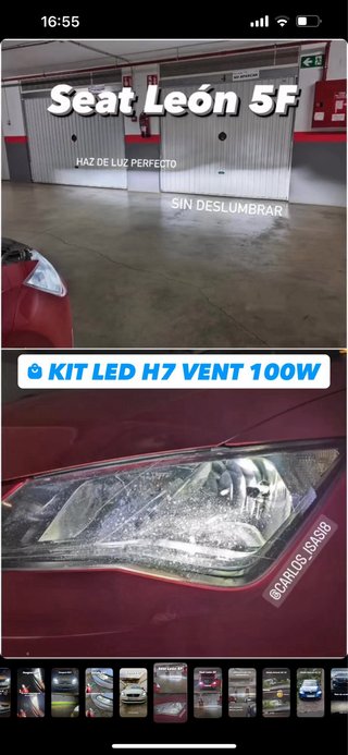 Kit LED H11 vent 100W (pregunta por otras)