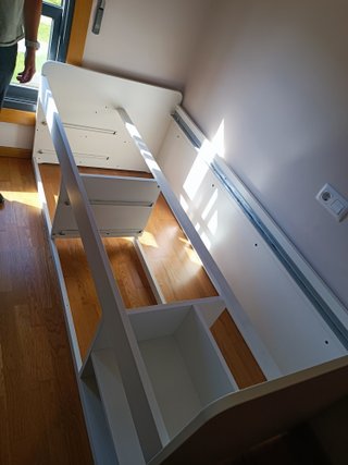 Cama IKEA SLÄKT con almacenaje 90x200 y colchón.