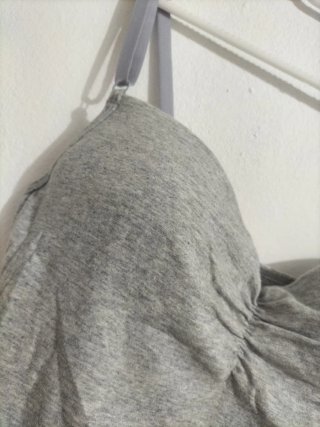 Top tirantes gris con sujetador M/L