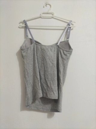Top tirantes gris con sujetador M/L