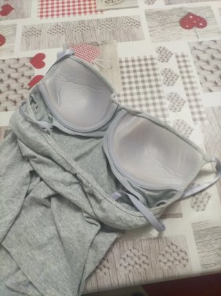 Top tirantes gris con sujetador M/L