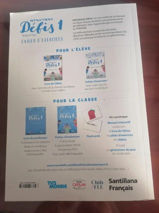 Nouveaux Défis 1 libro actividades frances