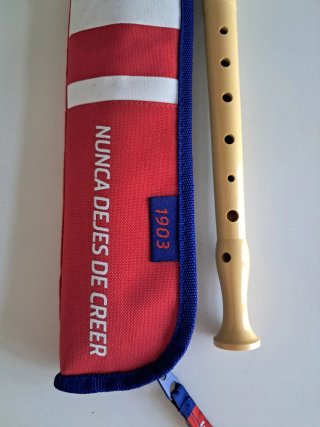 Flauta HOHNER con funda Atlético de Madrid