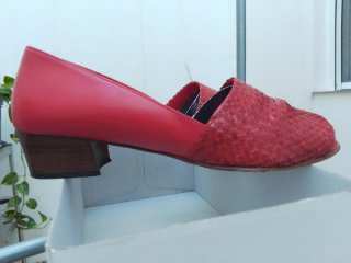 Zapatos Nicolas de piel Mujer Rojo