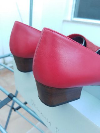 Zapatos Nicolas de piel Mujer Rojo