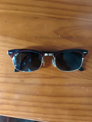 Occhiali da sole Ray-Ban marrone e dorati