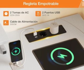 Escritorio esquinero blanco