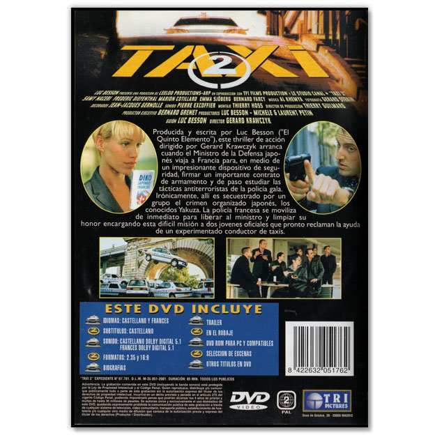 TAXI 2 (Acción, Comedia, Luc Besson)
