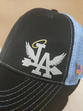 Gorra LA Negra y Azul