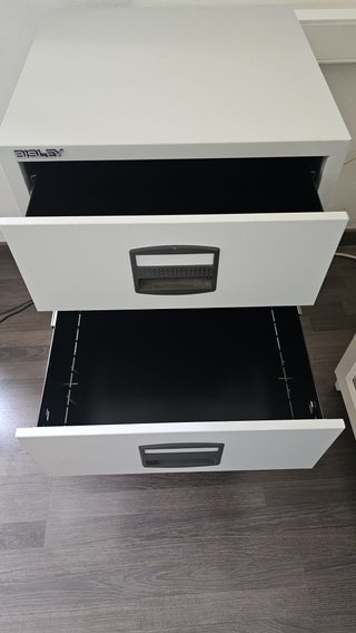 Cajonera Metálica Bisley 3 Cajones Gris