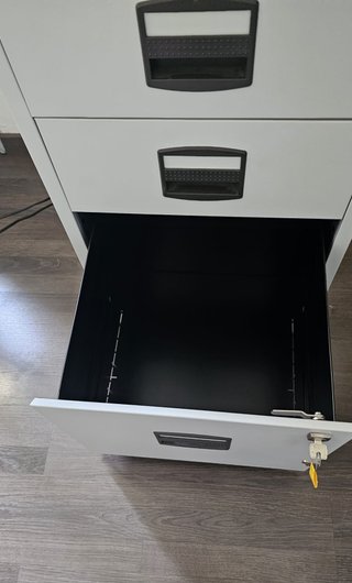 Cajonera Metálica Bisley 3 Cajones Gris